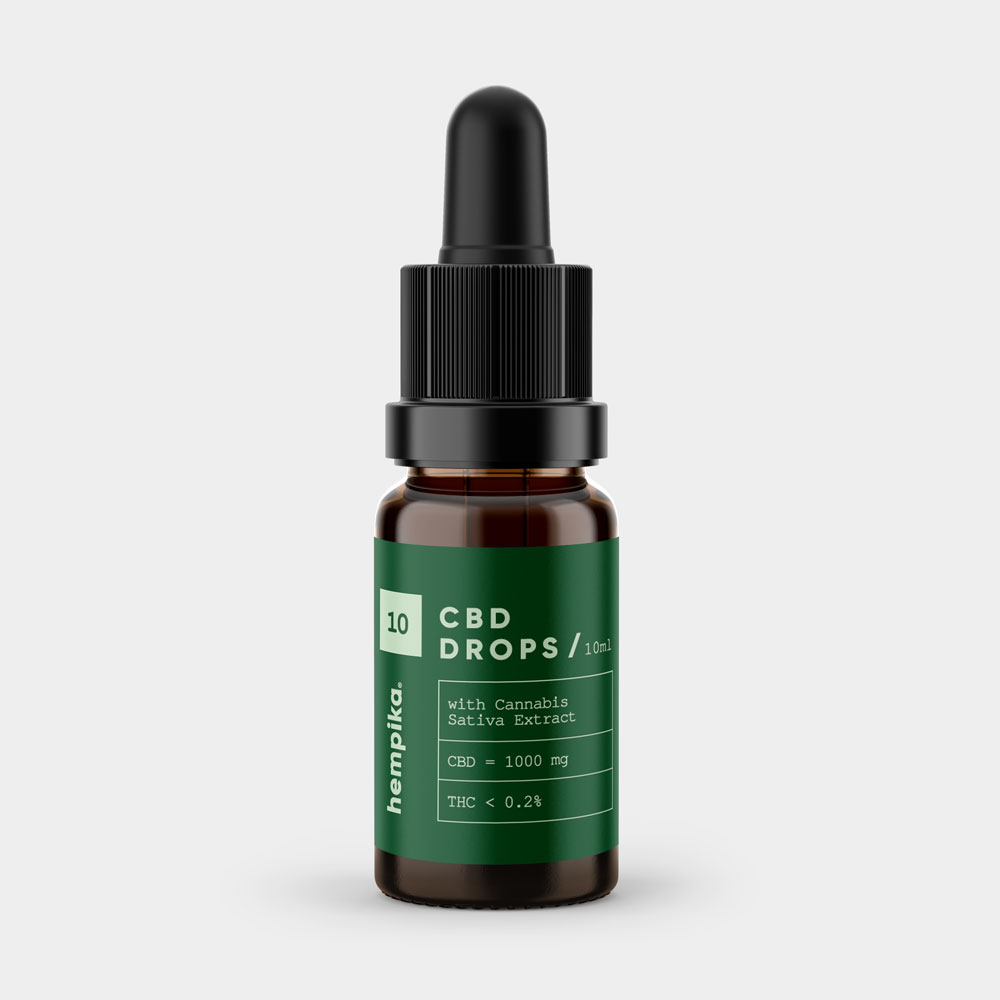 CBD drops 10% Hempika