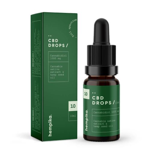 Hempika Gocce di CBD 10%, 1000mg, 10ml